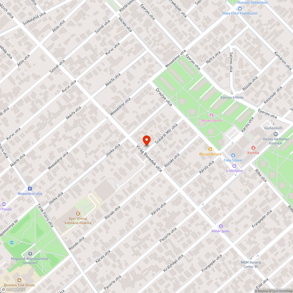 Elhagyott roncs bejelentés helye