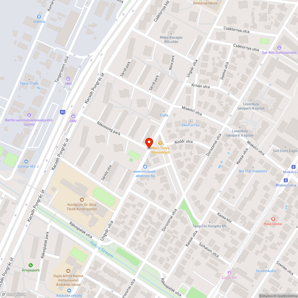 Széttörött, darabjaira esett járda bejelentés helye