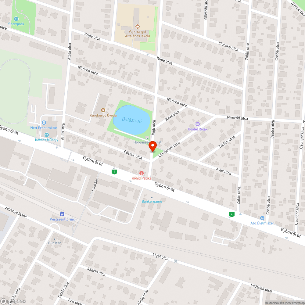 Funkció nélküli betonoszlop bejelentés helye