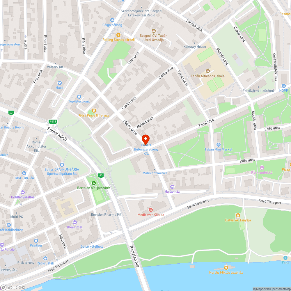 Beláthatatlan, életveszélyes kereszteződés bejelentés helye