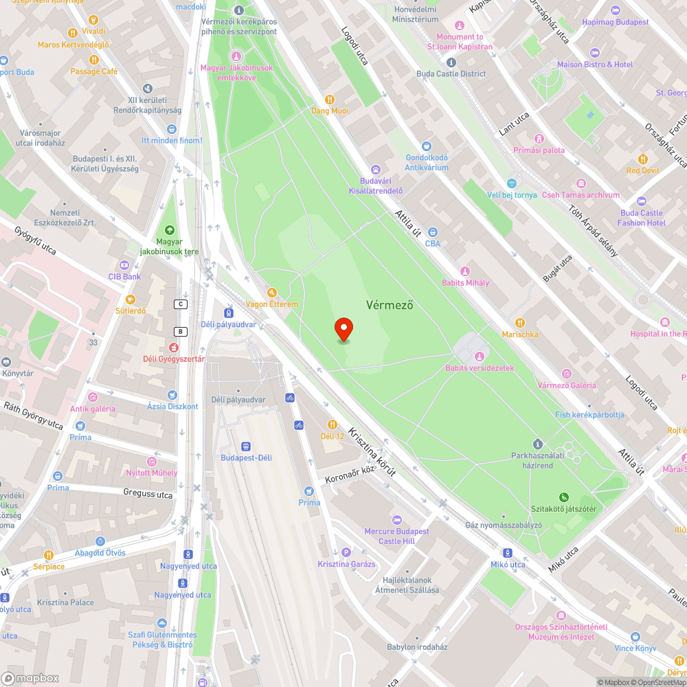 Szemét a parkban bejelentés helye