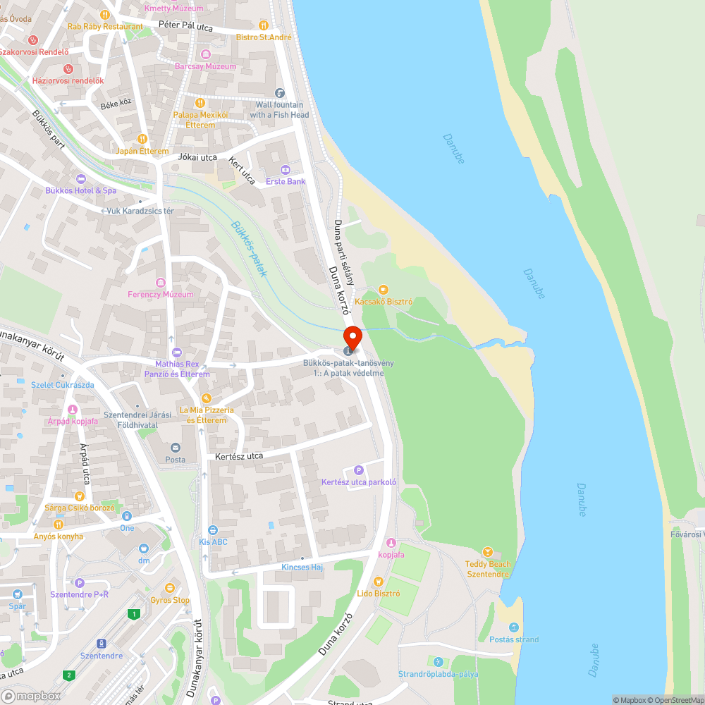 Rossz állapotú, graffitis parkoló automata bejelentés helye