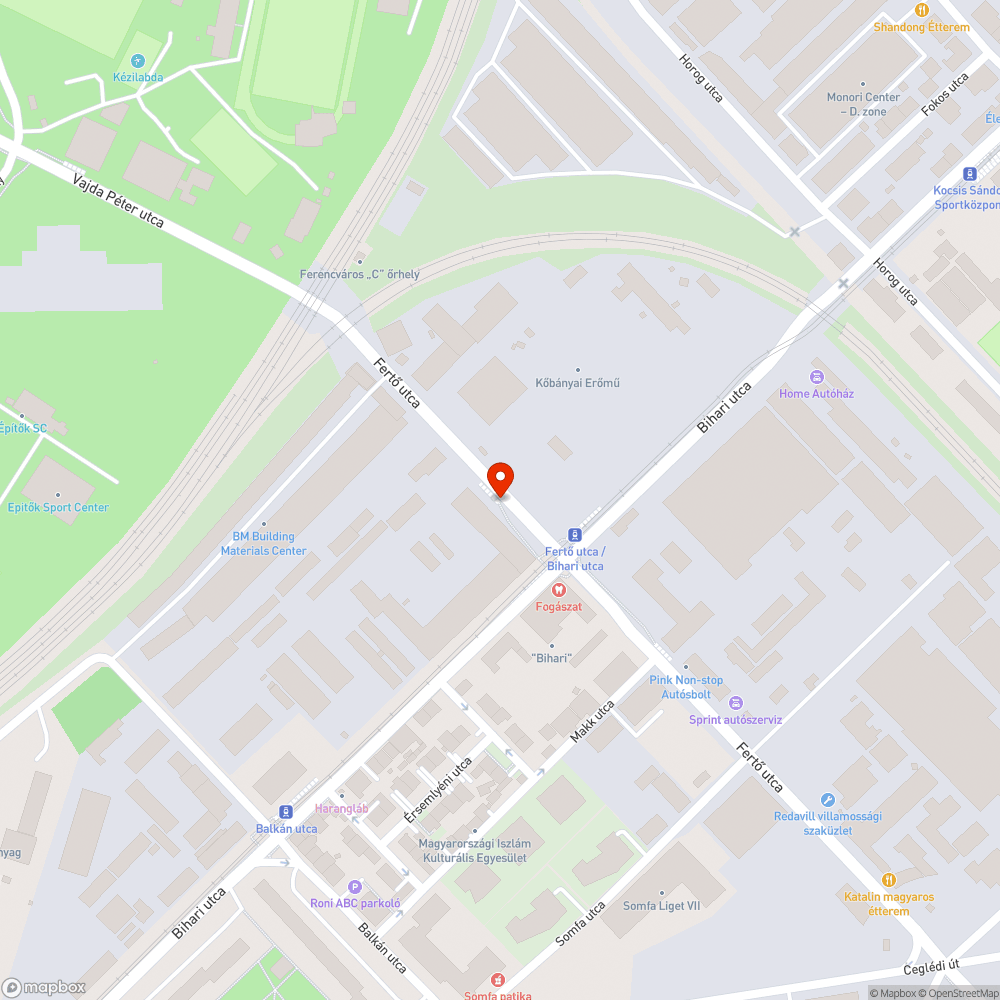 Megsemmisült/hiányzó szemetes bejelentés helye