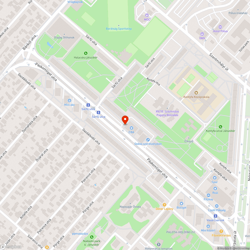 Nyitott doboz bejelentés helye