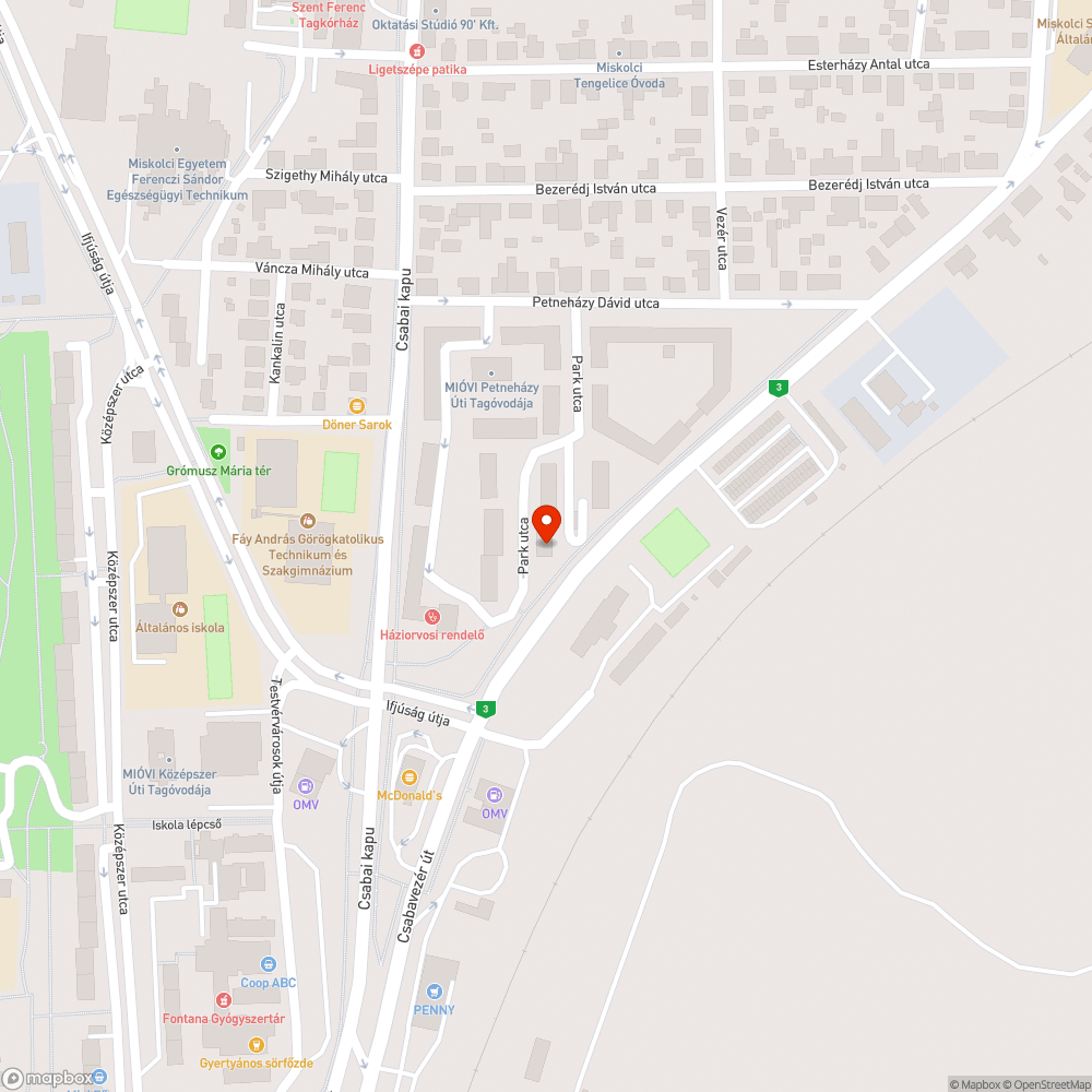 Kifordult korlát bejelentés helye