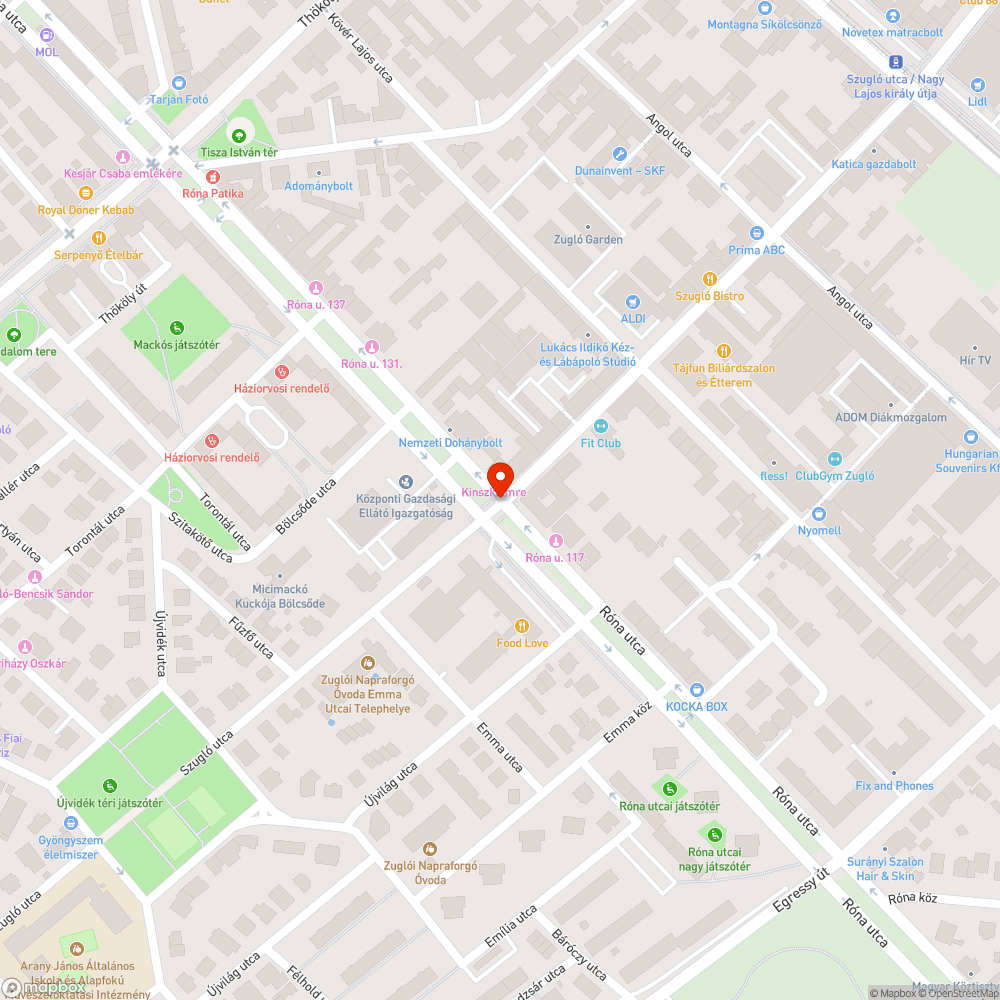 Fekvő táblák bejelentés helye