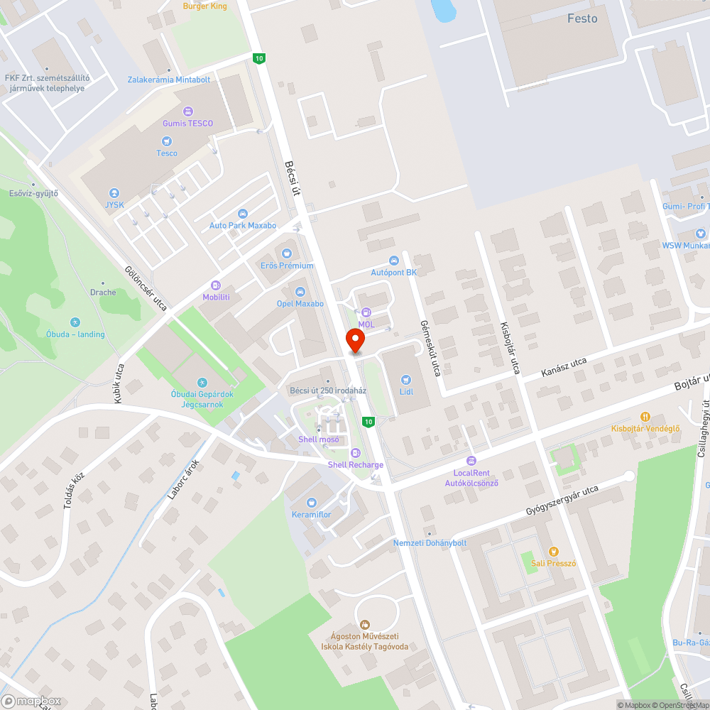 Áll a víz bejelentés helye