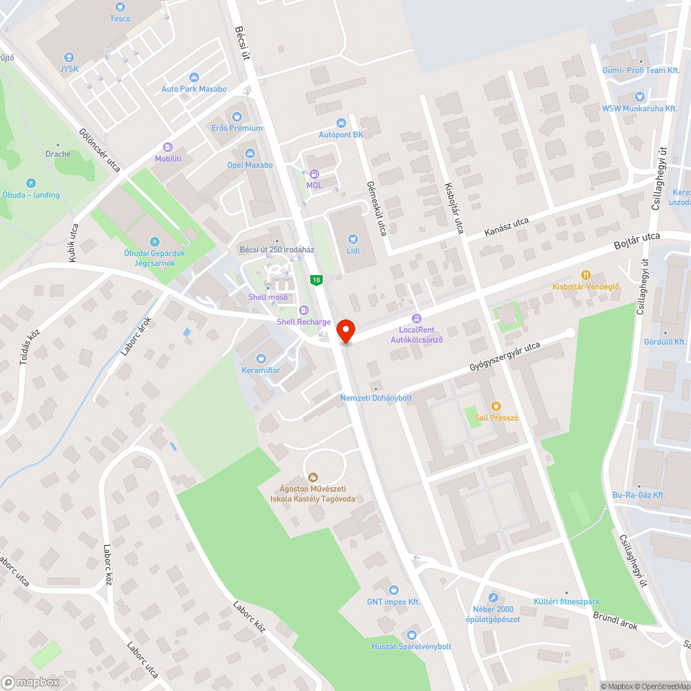 Felesleges közműoszlop bejelentés helye