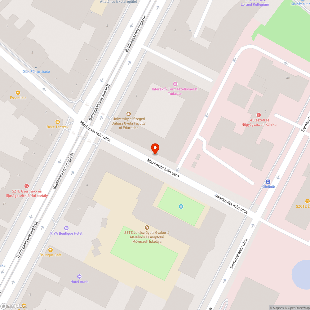 Kátyú - Markovits Iván utca bejelentés helye