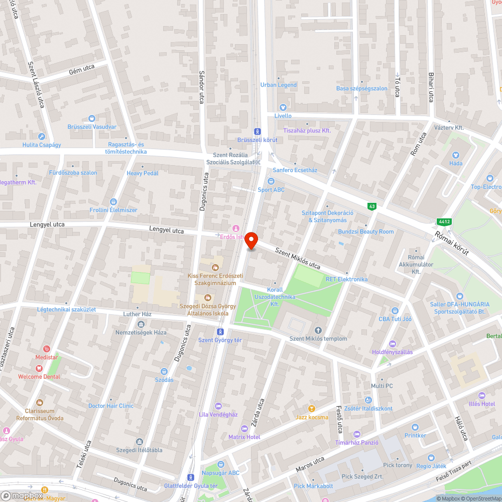 Kátyús útburkolat a kerékpárúton 2.0 - József A. sgt. 27. bejelentés helye