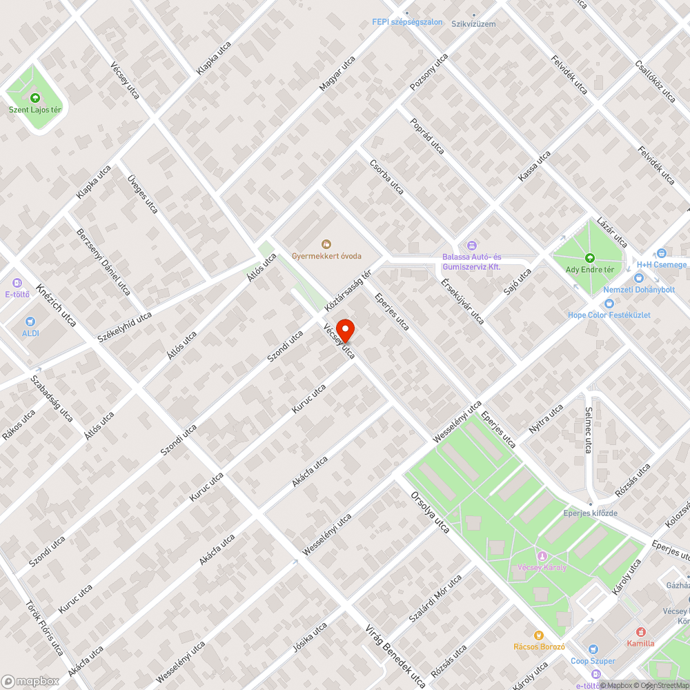 Kátyús út bejelentés helye