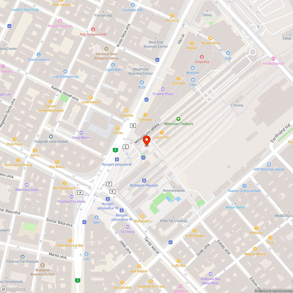 Graffiti bejelentés helye