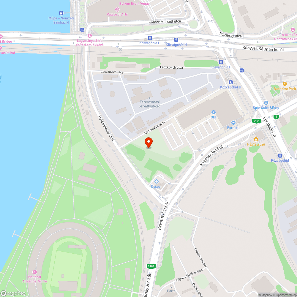 Közvágóhíd szemét bejelentés helye