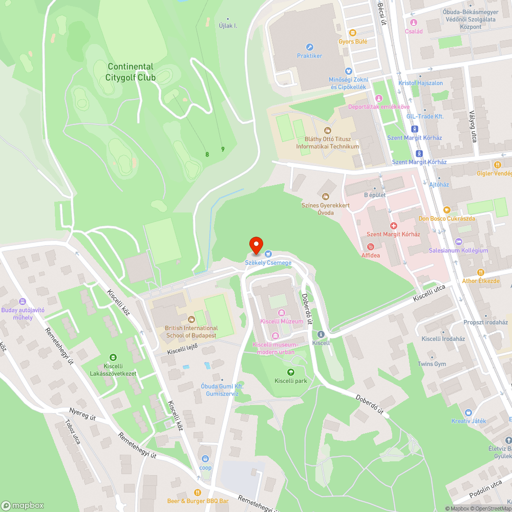 Elhagyott autó a Kiscelli kastélynál bejelentés helye