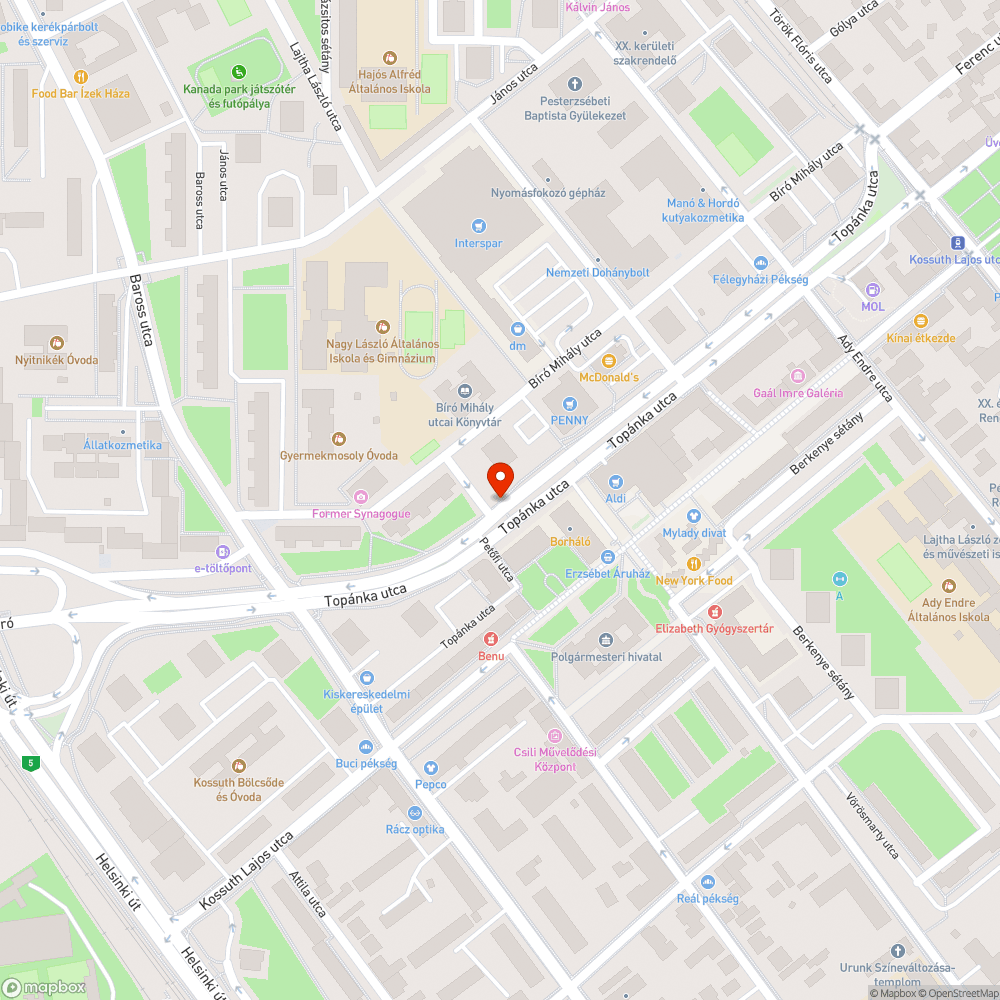 Lyukas fedlap bejelentés helye