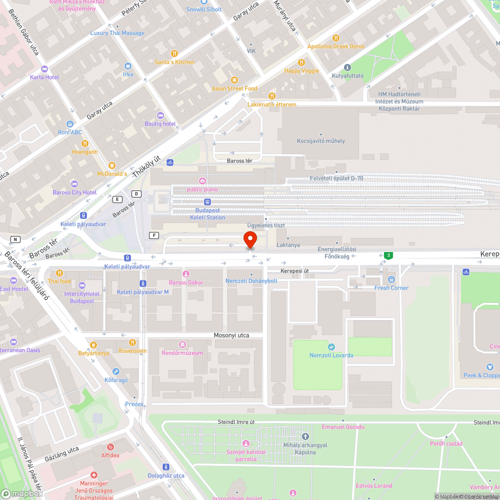 Balesetveszélyes, lekopott gyalogátkelő bejelentés helye