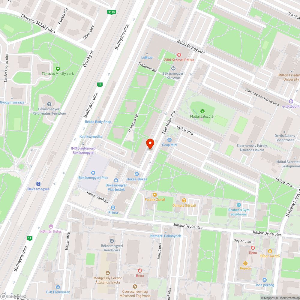 Zsákos hulladék az út mellett bejelentés helye