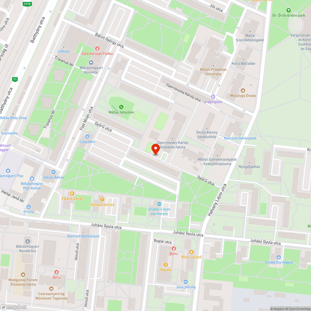 Nagy mennyiségű levágott ág bejelentés helye