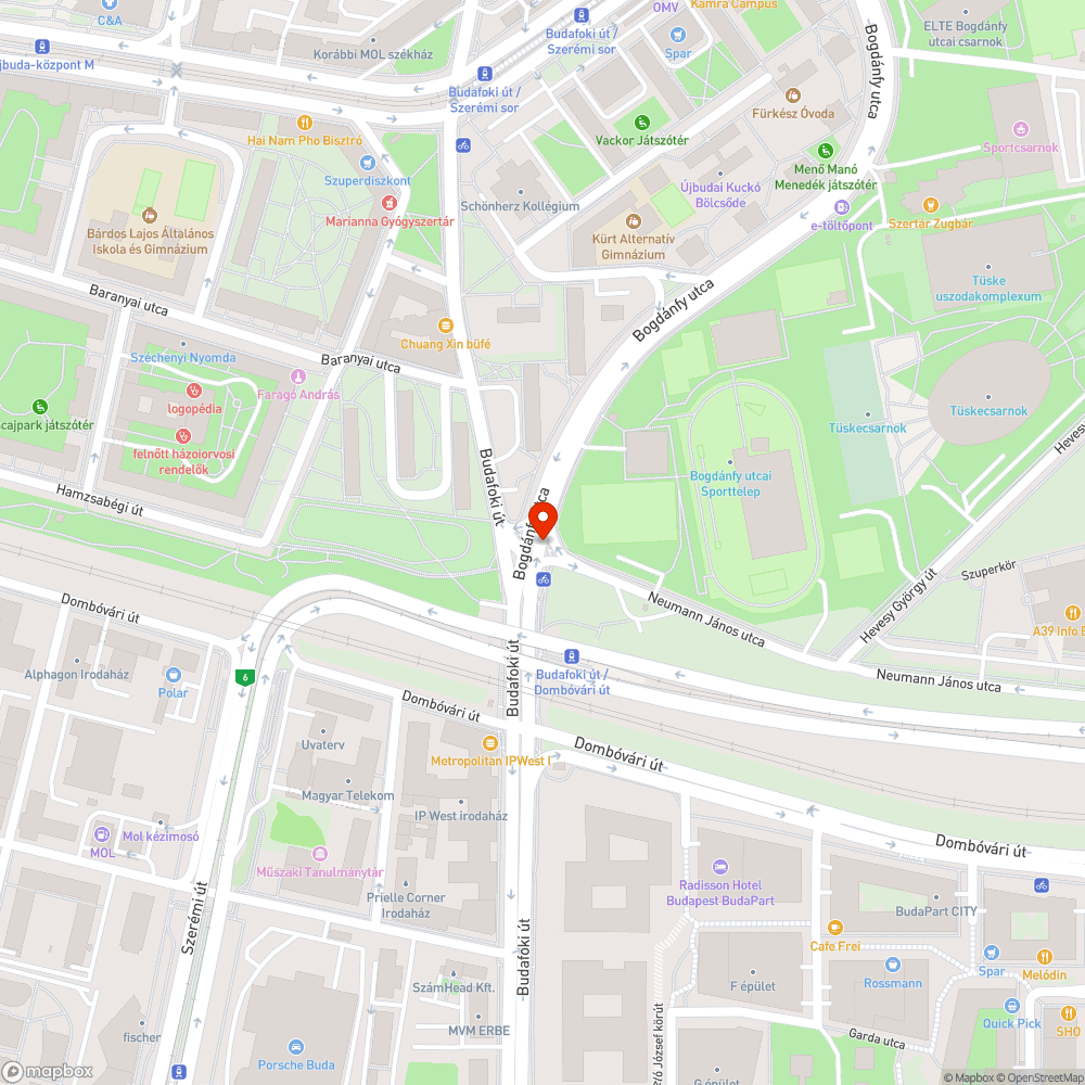 Fedlap csere kerékpárúton bejelentés helye