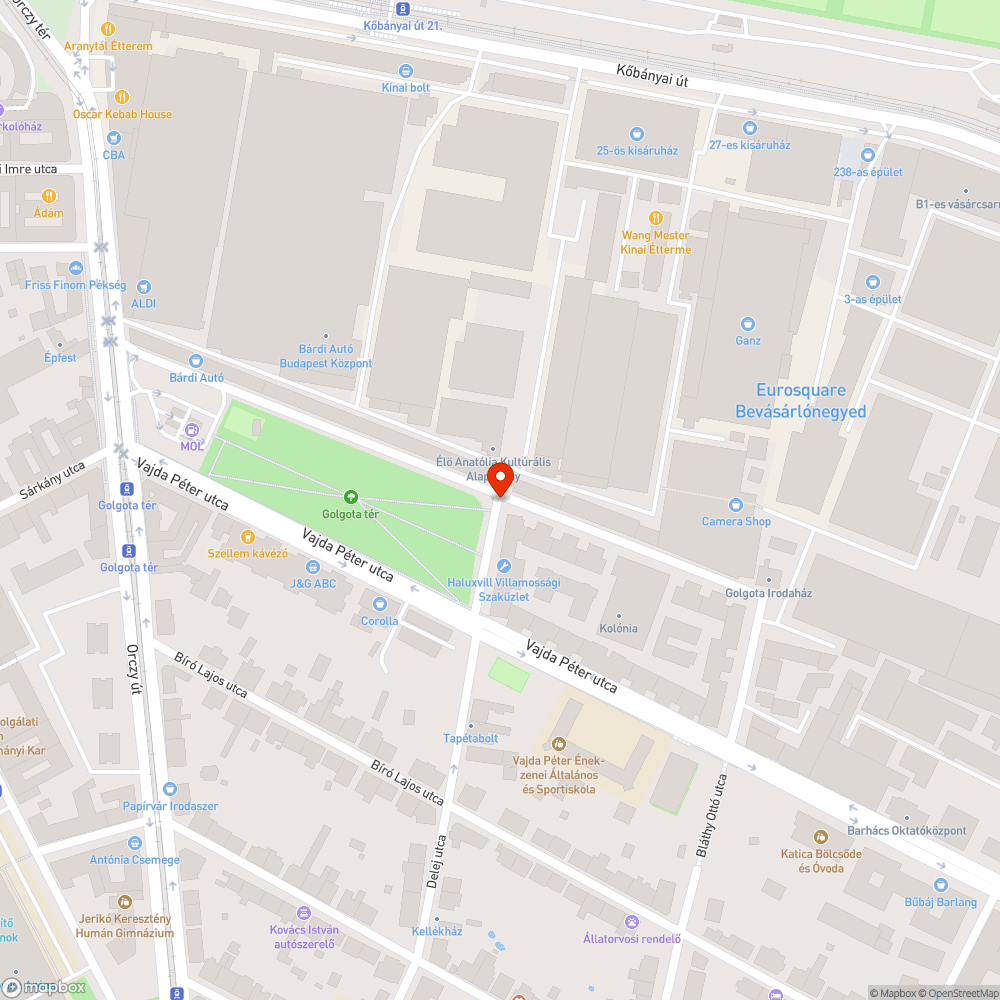 Tégla árválkodik a bokorban bejelentés helye