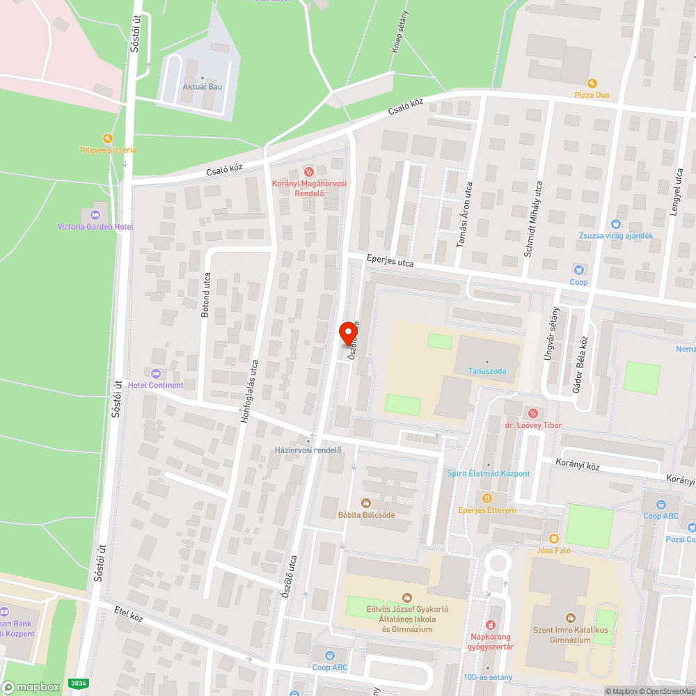 Nyitott villanyoszlop bejelentés helye