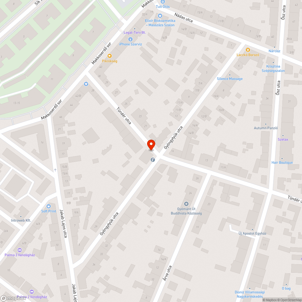 Tuskómarás - Tündér u.16. bejelentés helye