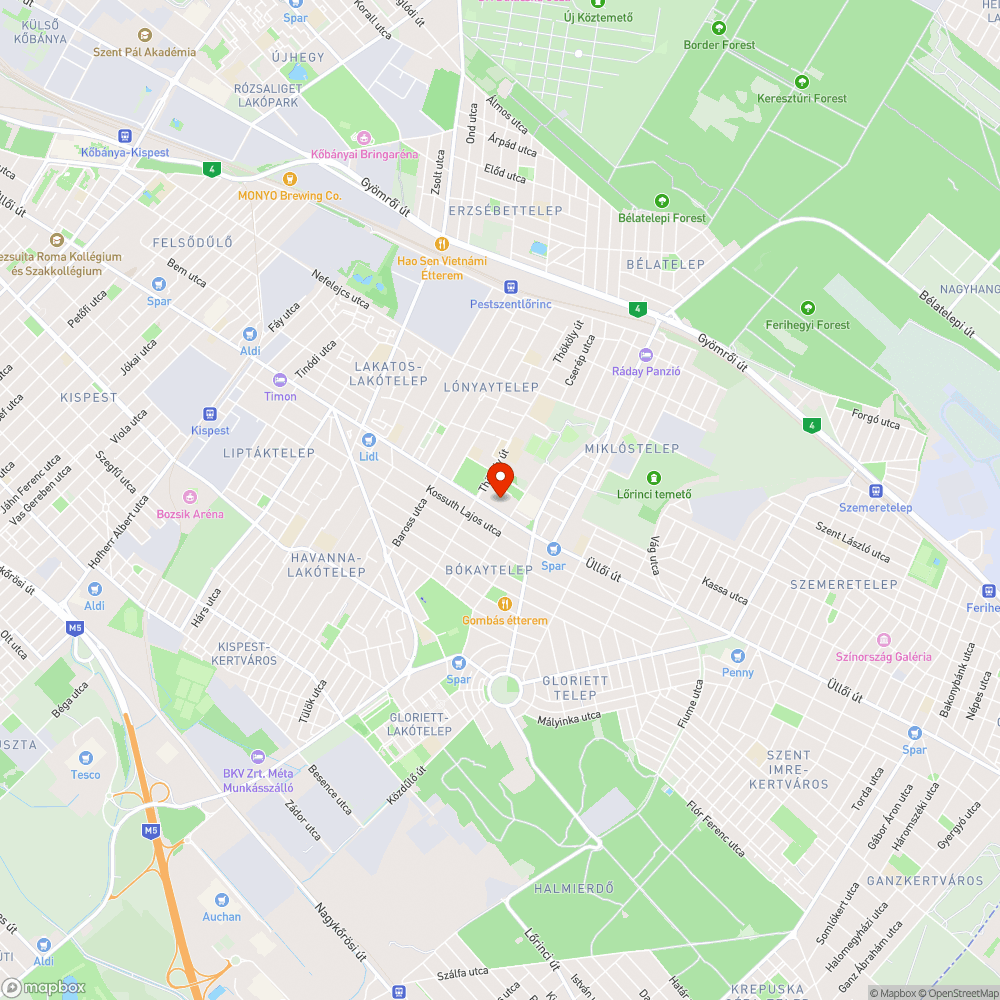 Mozgáskorlátozott parkolóhely 18. kerületi piac bejelentés helye