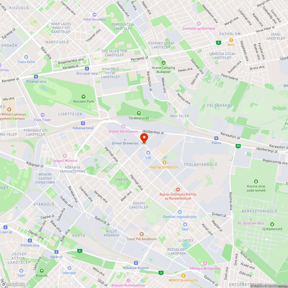 Gitár u-i villamos átjáró bejelentés helye