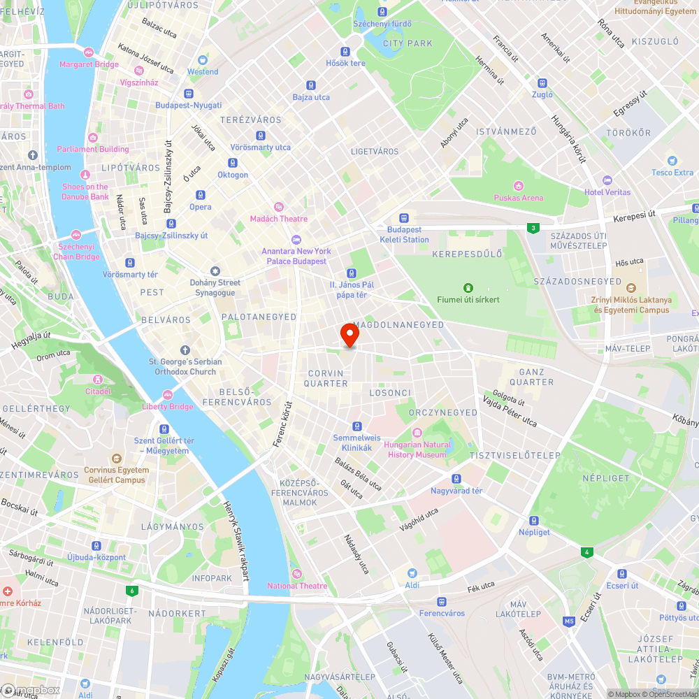 1082 Budapest, Baross utca 78 bejelentés helye