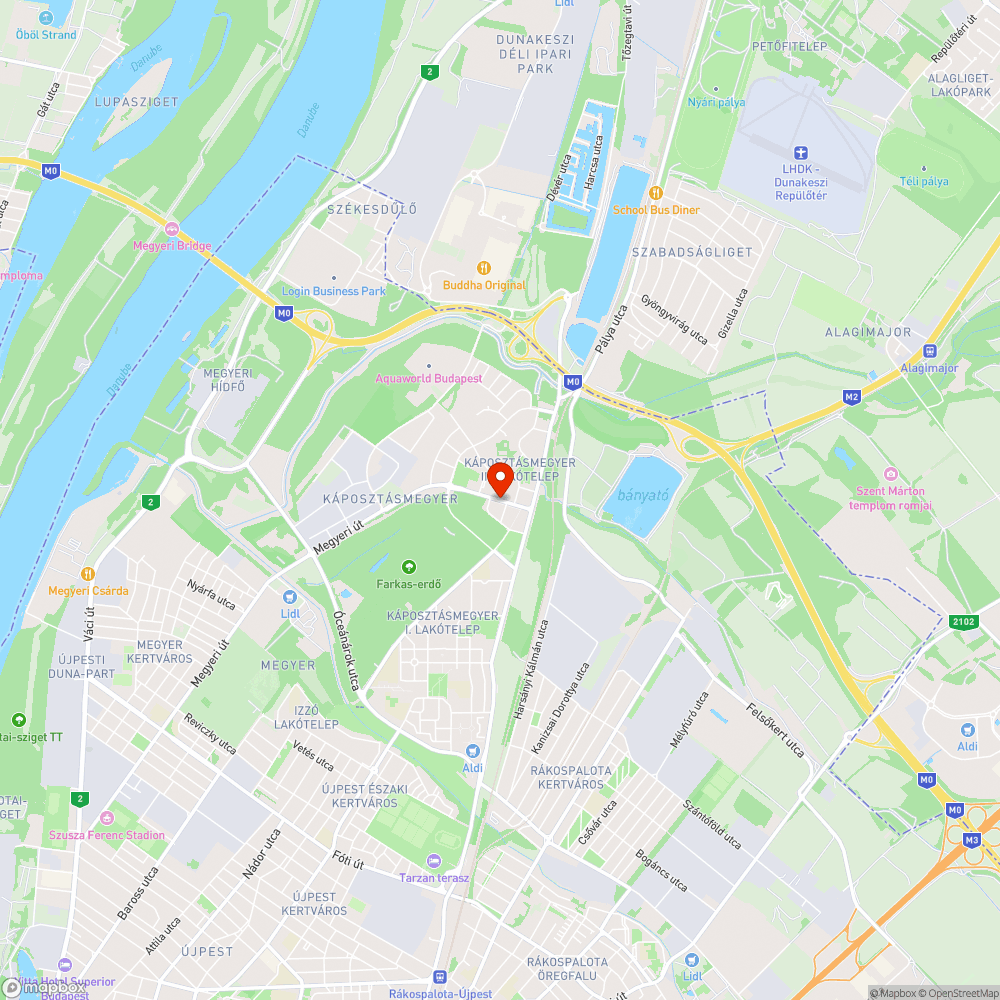 Buszmegálló kátyúja bejelentés helye