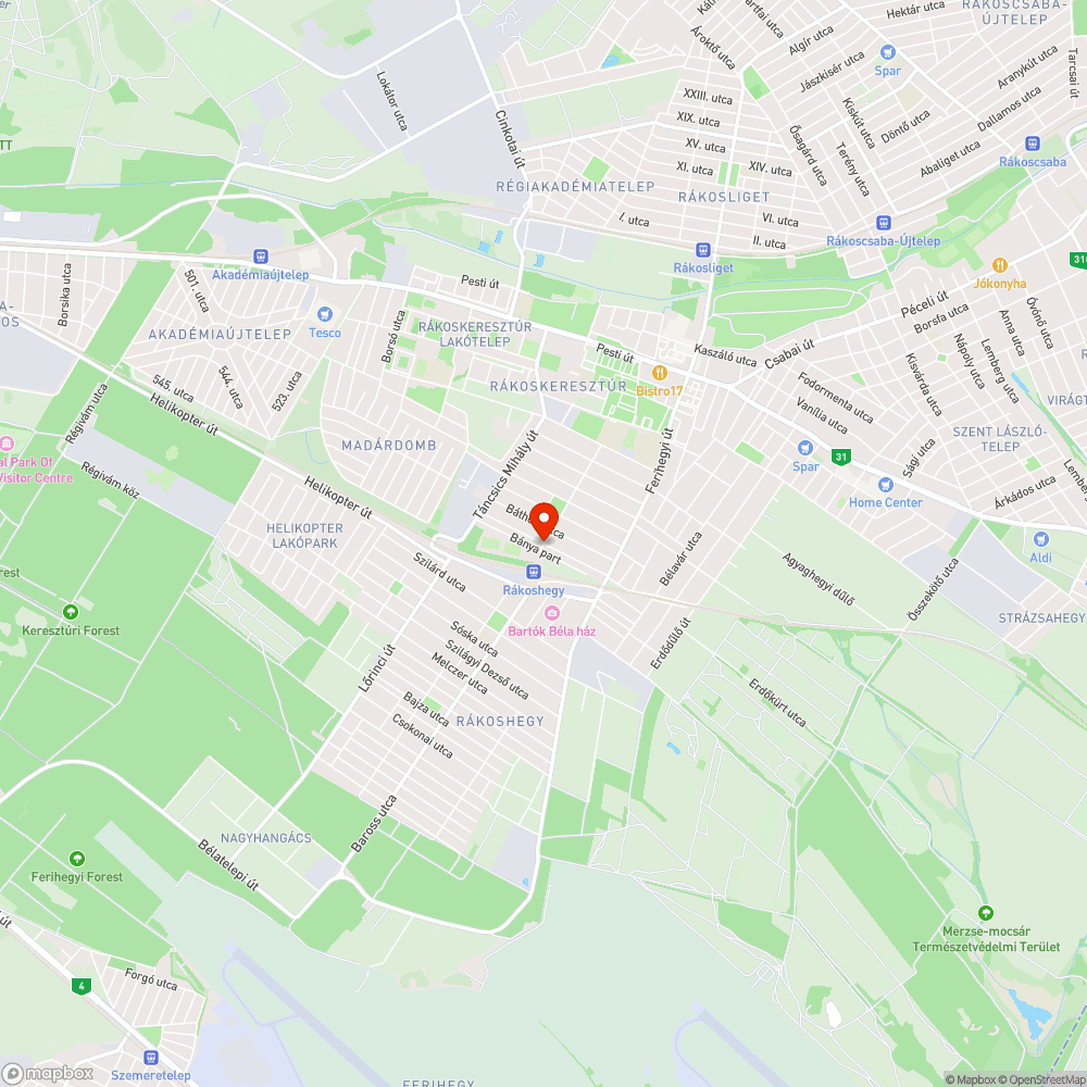 Kátyútenger bejelentés helye