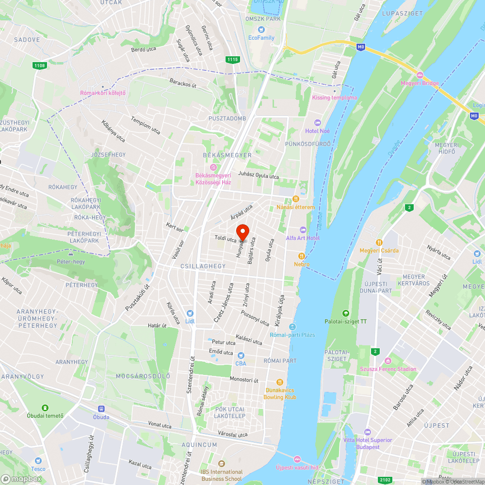 "kijavított" kátyúk bejelentés helye
