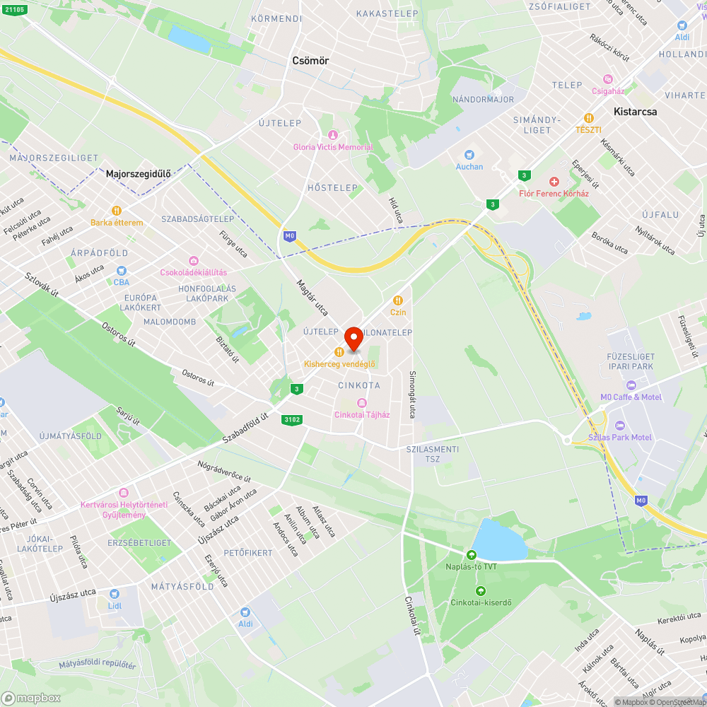 Elfoglalt járda bejelentés helye