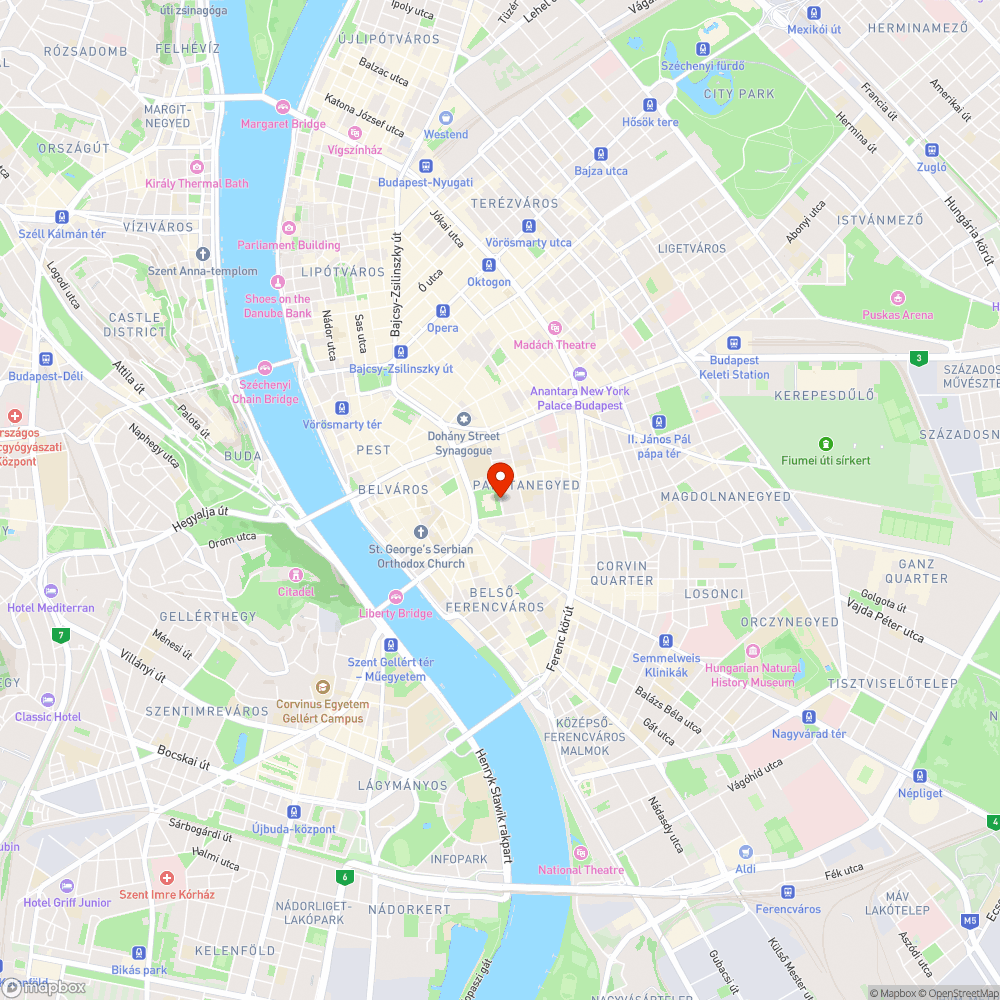 Pollack Mihály tér - firkák bejelentés helye