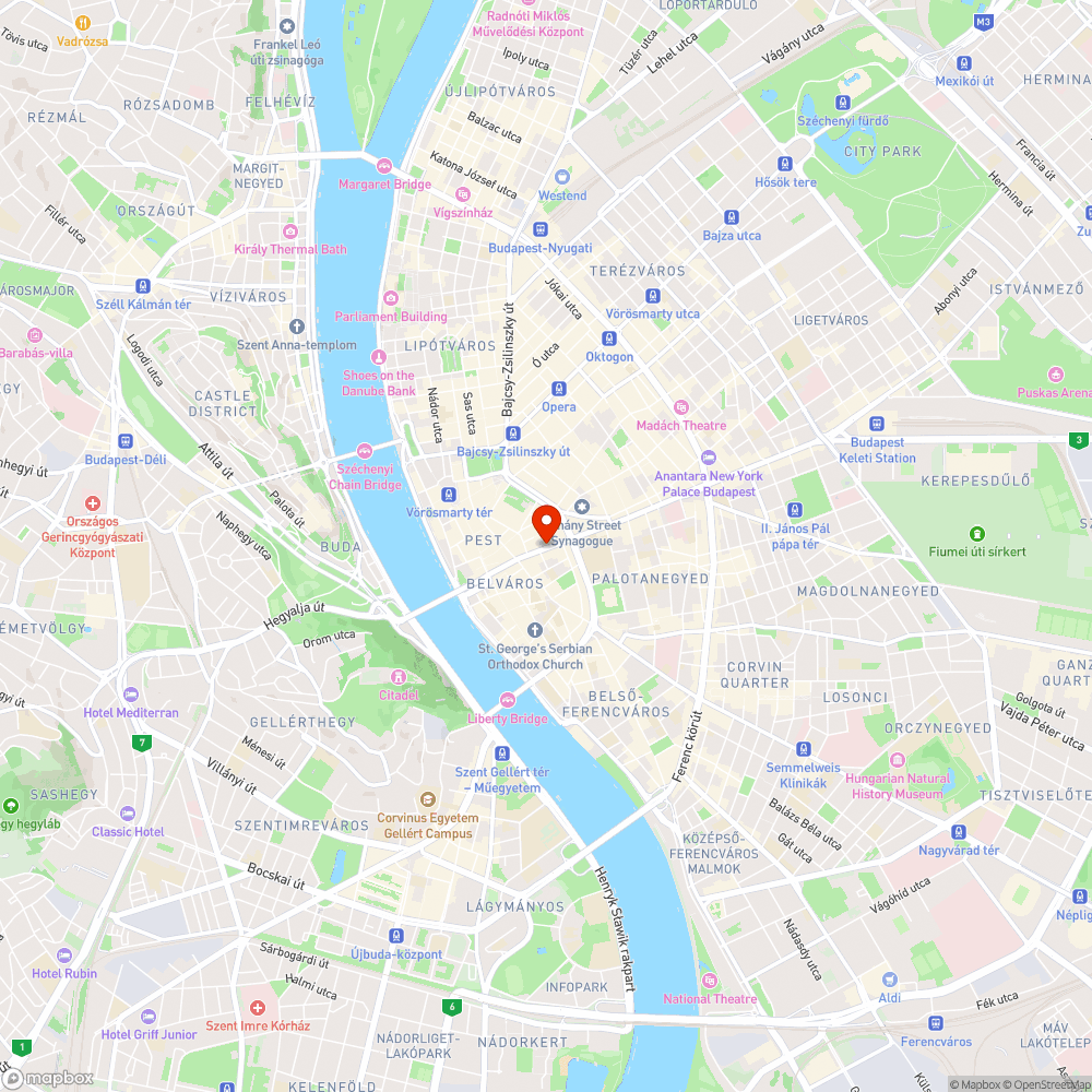 Kossuth Lajos utcai járda hiba bejelentés helye