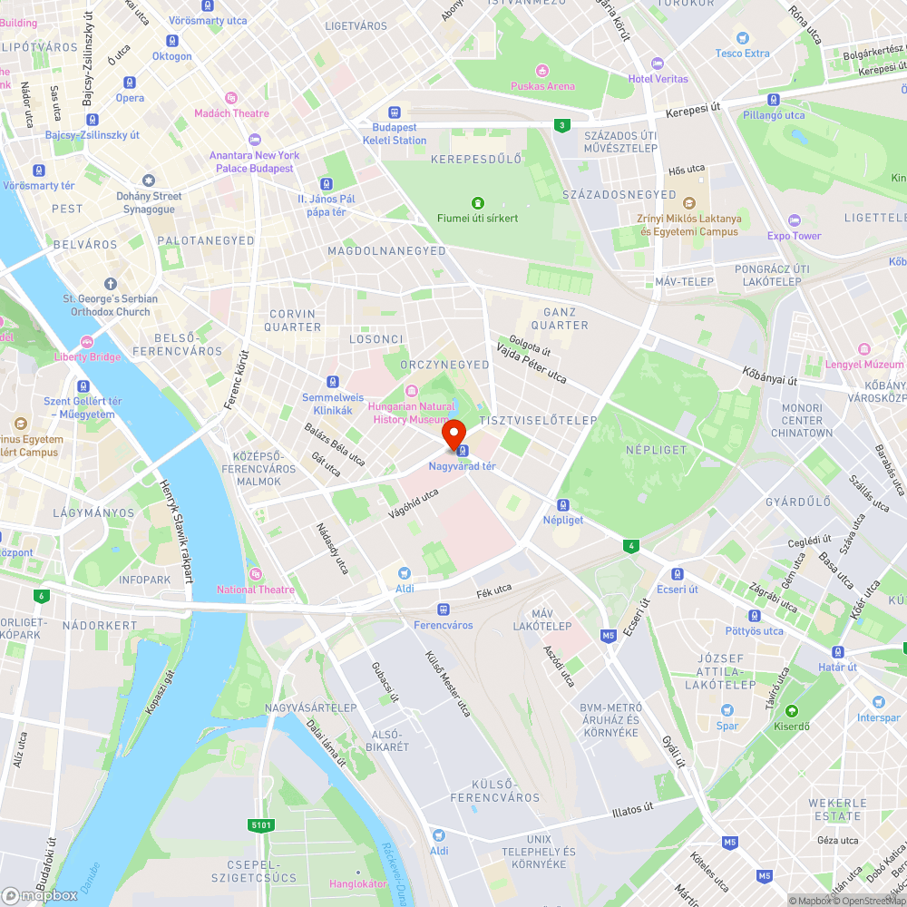 Nagyvárad téren a Szent István kórház előtt illegális árusok bejelentés helye