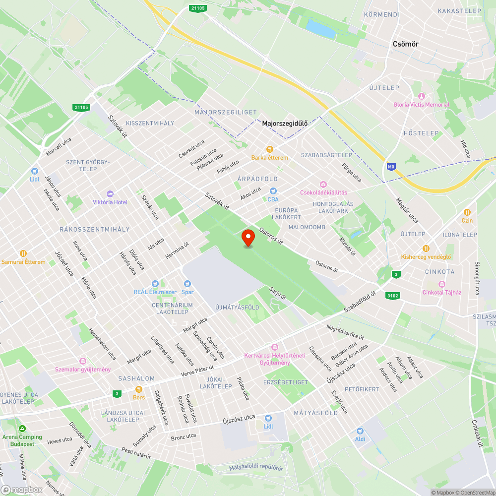 Megrongált kerékpártámasz bejelentés helye