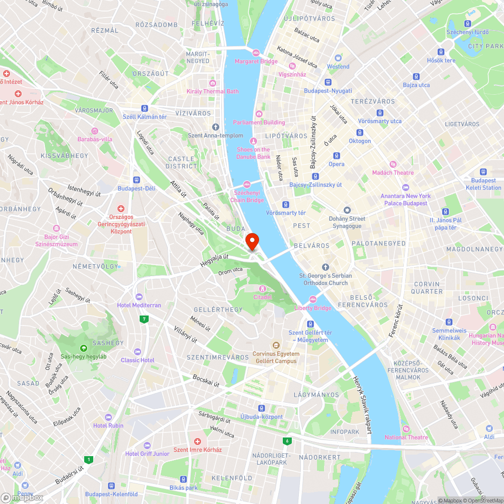 hiányzó bicikliút-átvezetés és túl keskeny járda bejelentés helye