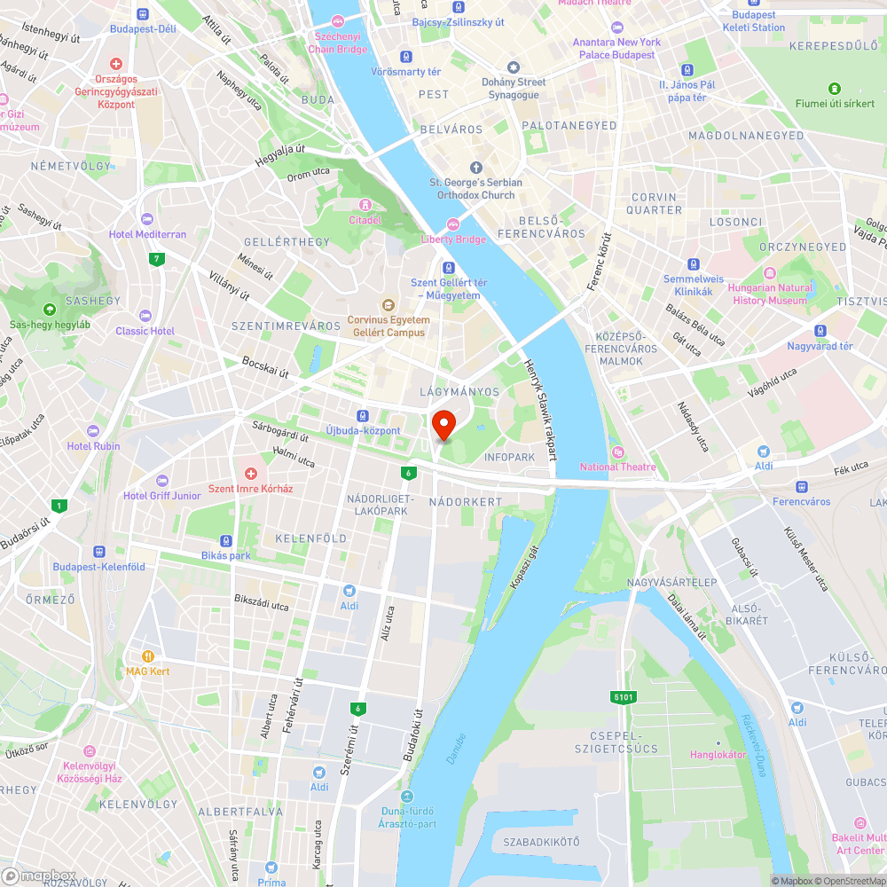 Takarítattlan kerékpártároló 1. bejelentés helye