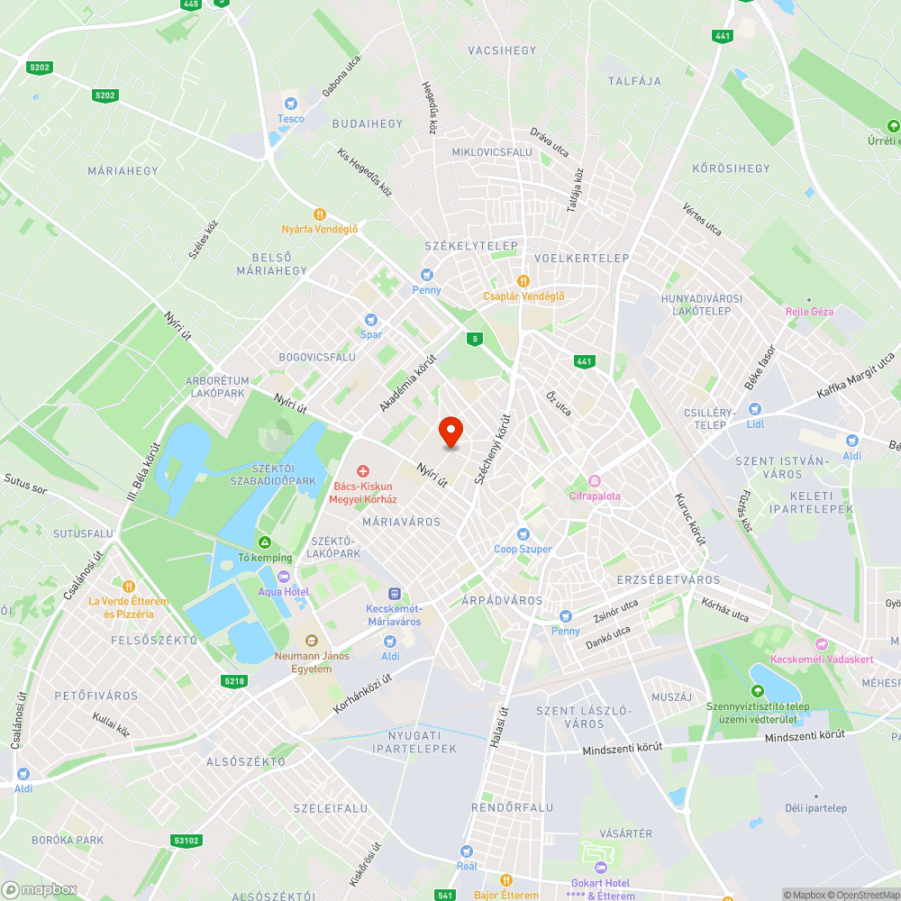 Balesetveszélyes akna a Honvédkórháznál bejelentés helye