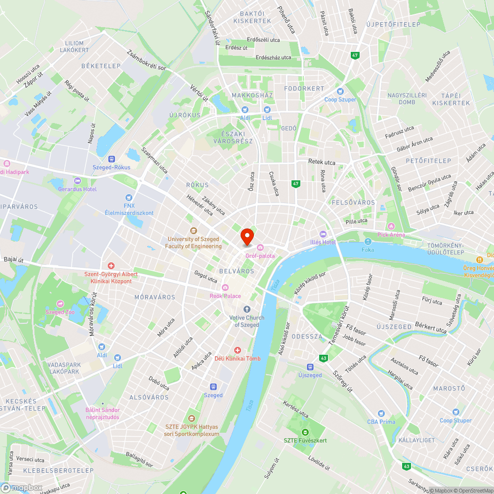 Kálvin téri kátyú bejelentés helye