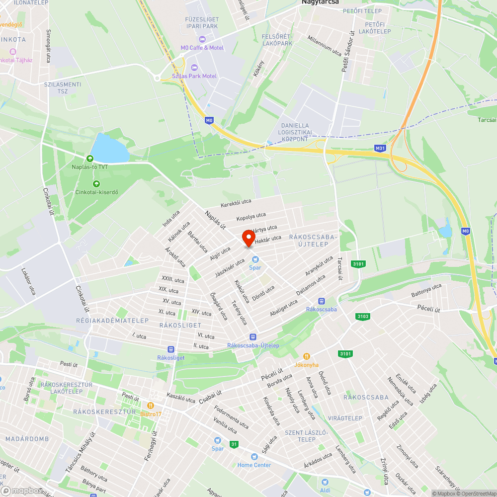 Gazdátlan zöldhulladék a Naplás úton bejelentés helye