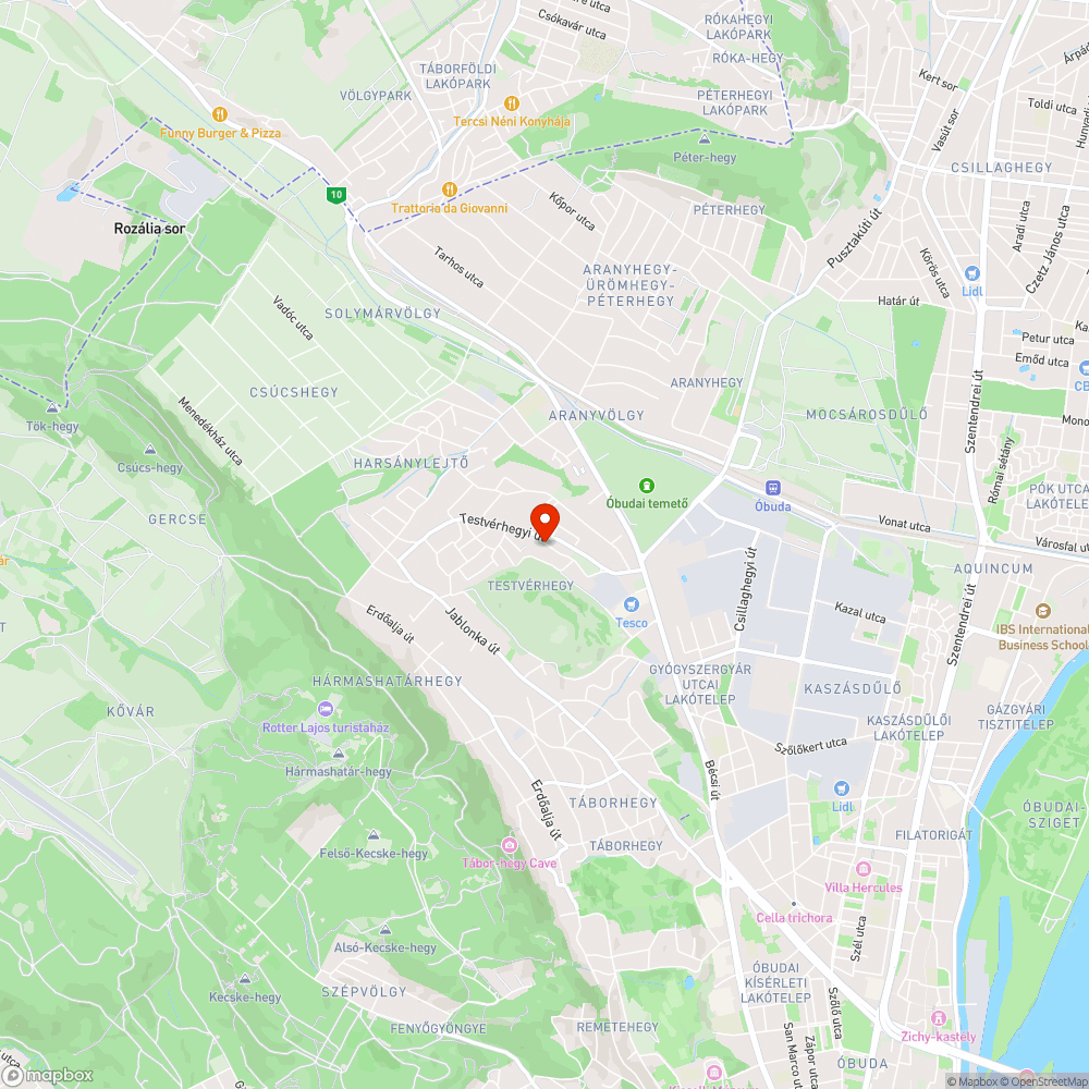 Megsüllyedt út bejelentés helye