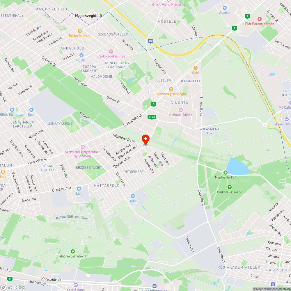 Lecsúszott fémtábla bejelentés helye