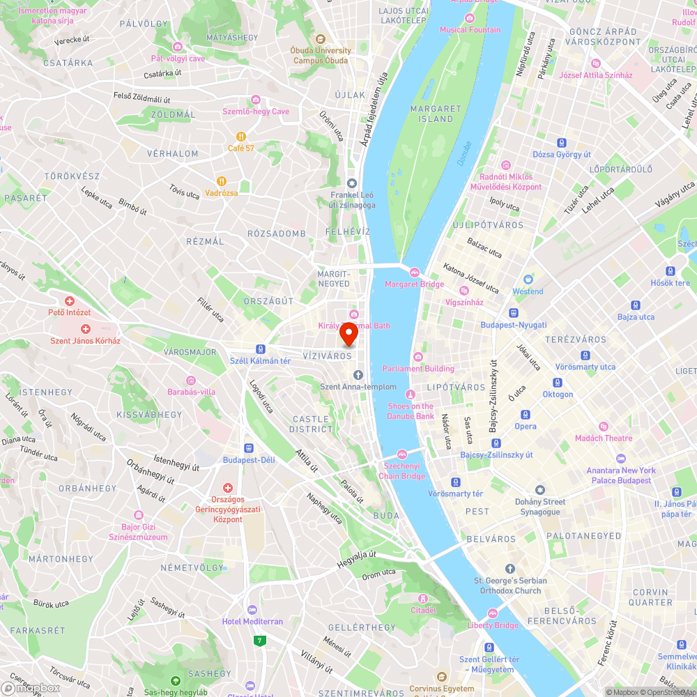 Kerékpársáv a Csalogány utcában bejelentés helye