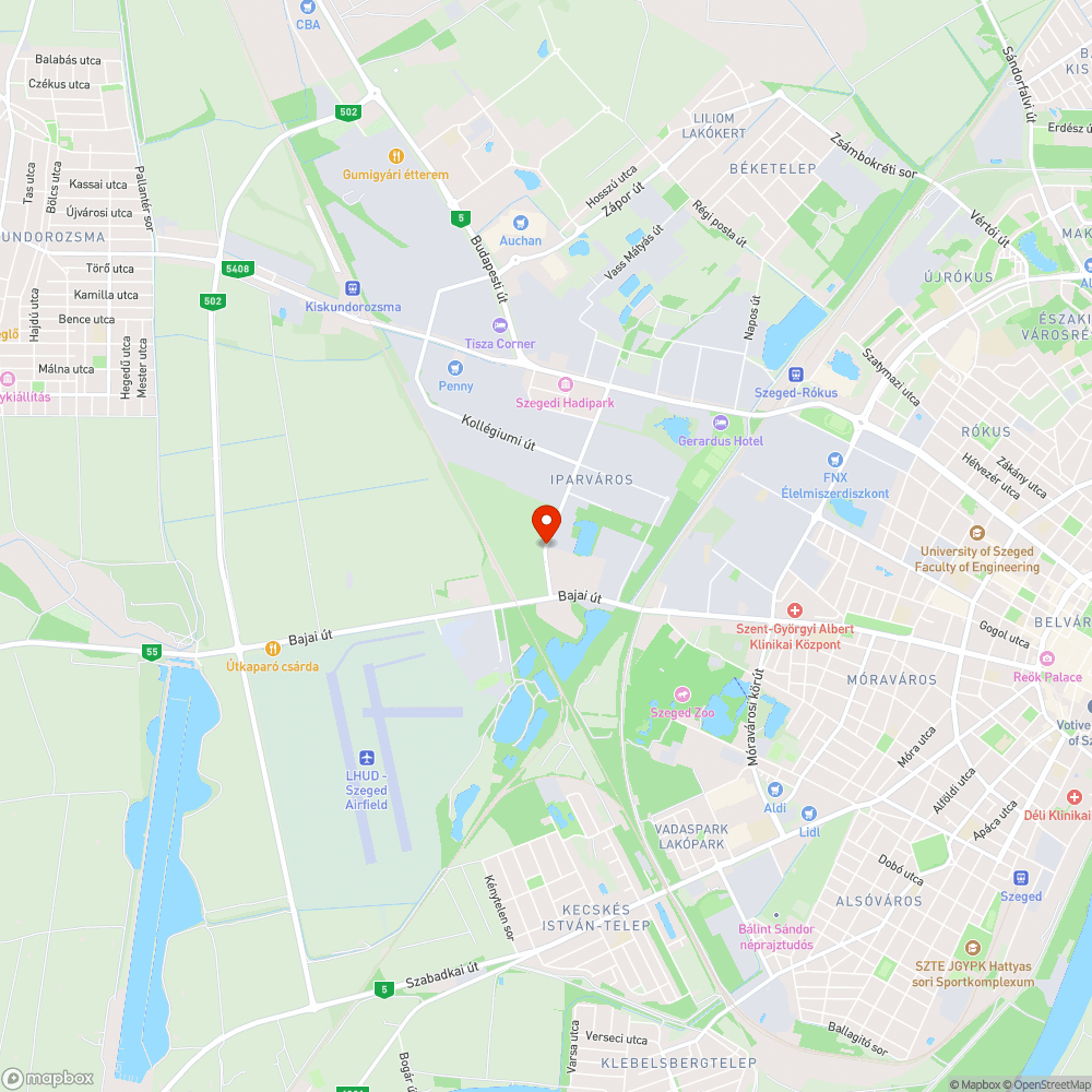 Felhólyagosodott járdaszakasz bejelentés helye