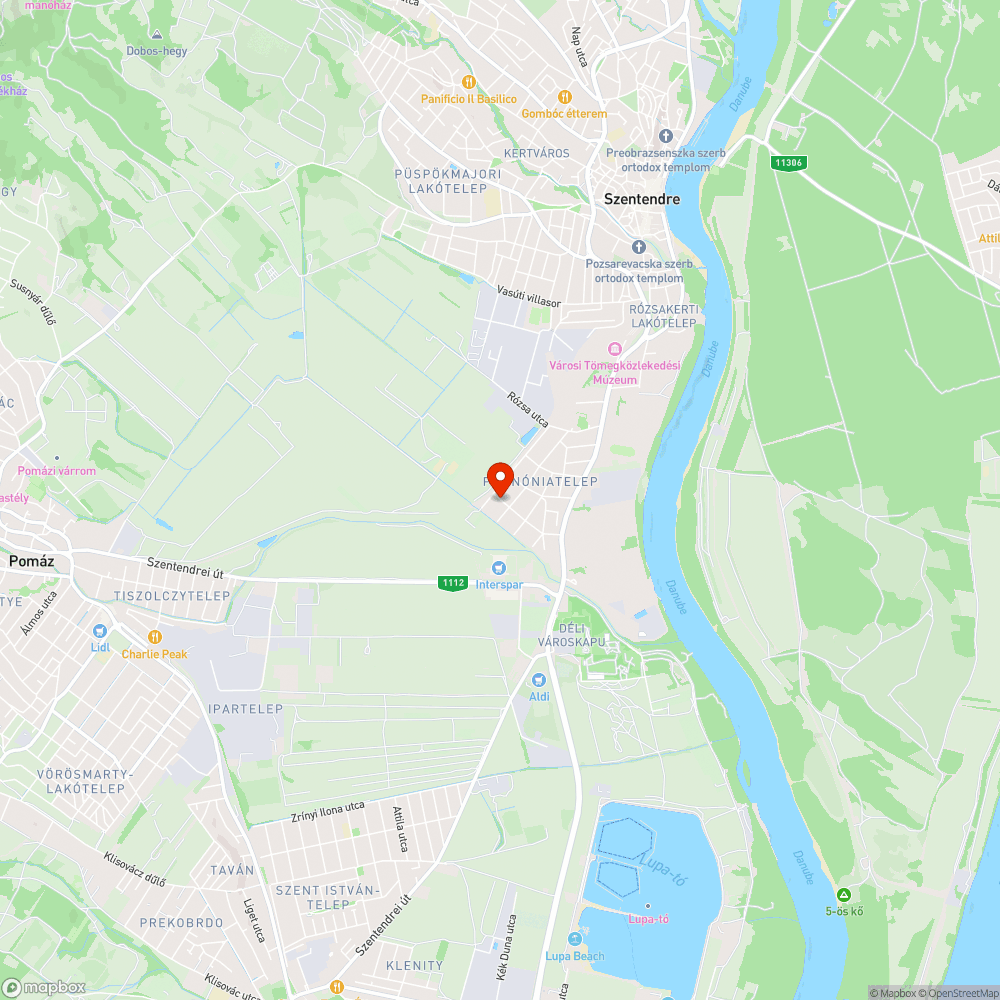Liliom u. 18. környéki árok bejelentés helye