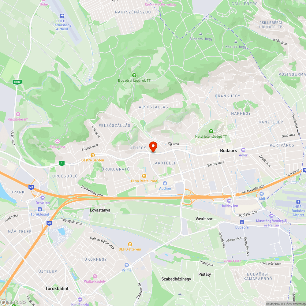 Balesetveszélyes víznyelőrács a buszöbölben bejelentés helye