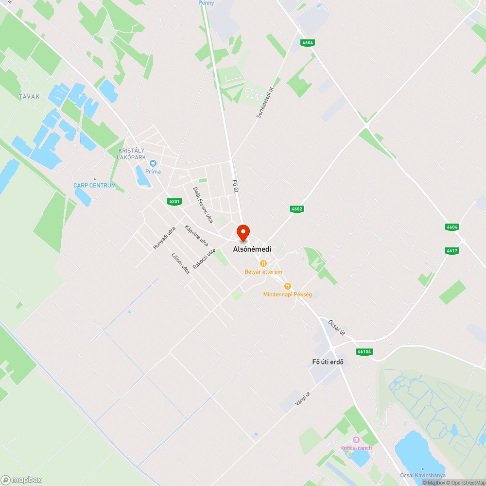 Üvegtörmelék bejelentés helye