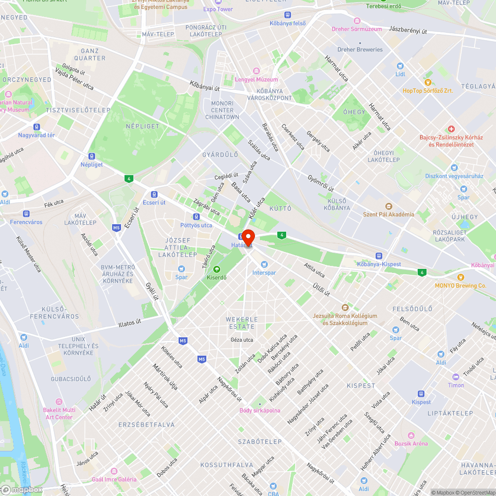 Csikktartó hiánya a Határ úton bejelentés helye